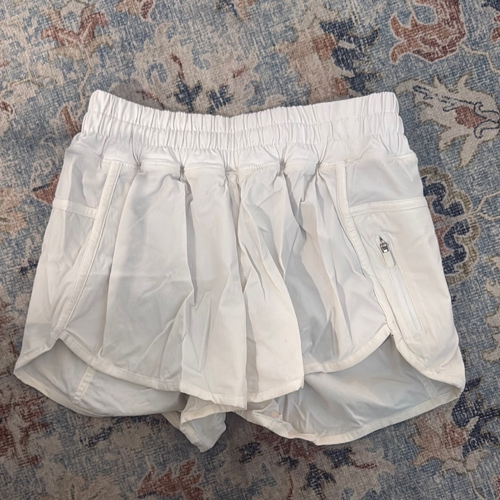 Lululemon White Women's Athletic Shorts